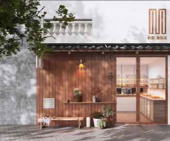 New Chinese Style Facade Element-ID:726237066