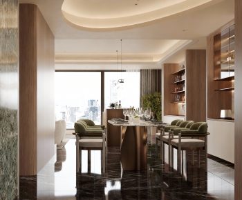 Modern Dining Room-ID:669471032