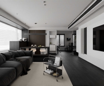 Modern A Living Room-ID:725107916