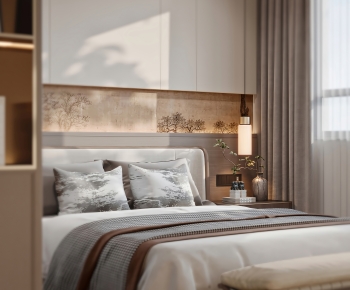 New Chinese Style Bedroom-ID:959520381