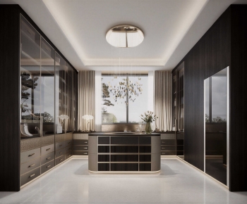 Modern Clothes Storage Area-ID:824692964