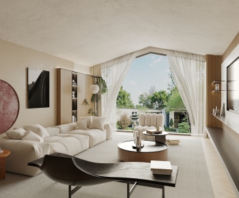 Wabi-sabi Style A Living Room-ID:528760096