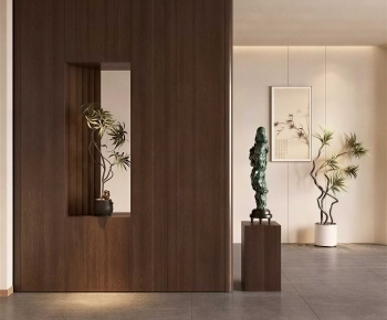 New Chinese Style Hallway-ID:772497896