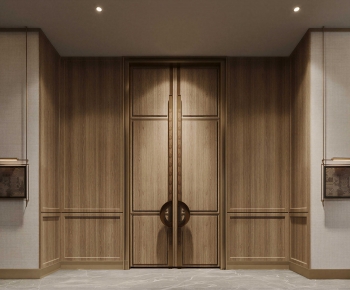 New Chinese Style Double Door-ID:101136926