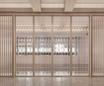 Modern Glass Screen Partition-ID:351619777