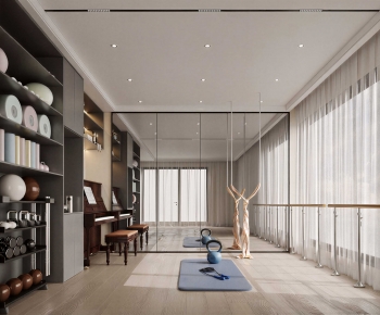 Modern Home Fitness Room-ID:913489105