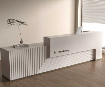 Modern Reception Desk-ID:643857969