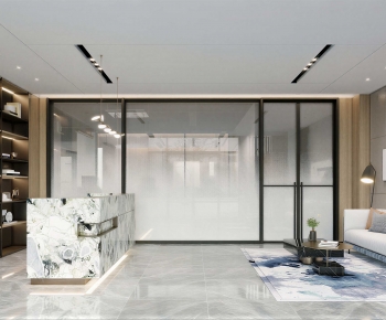 Modern Office Reception Desk-ID:925072916