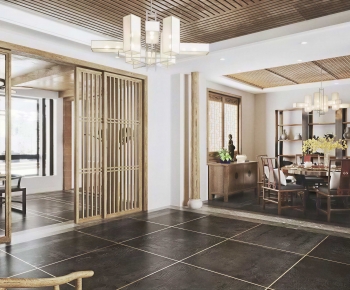 New Chinese Style Dining Room-ID:436370482