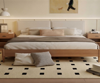 Modern Double Bed-ID:867250059