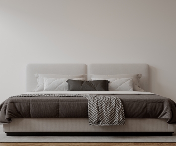 Modern Double Bed-ID:245893009