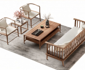 New Chinese Style Sofa Combination-ID:306546938