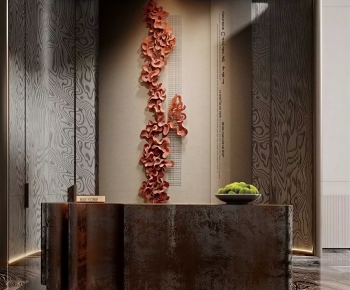 New Chinese Style Reception Desk-ID:185589818