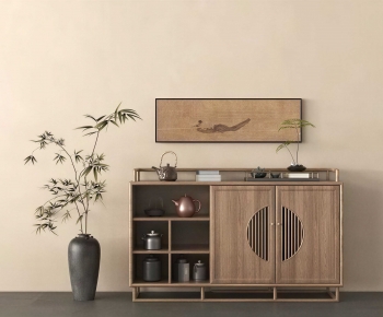 New Chinese Style Entrance Cabinet-ID:740267992