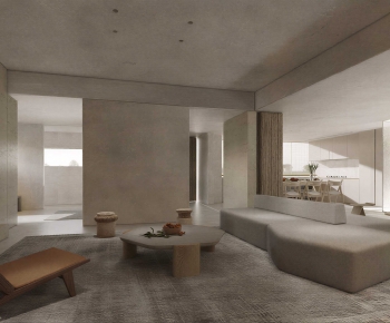 Wabi-sabi Style A Living Room-ID:265055897