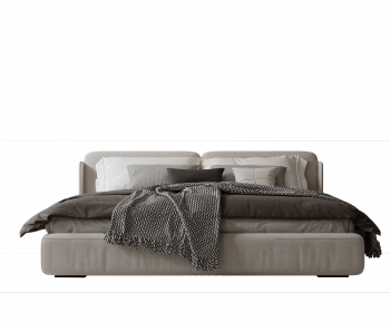 Modern Double Bed-ID:154527905