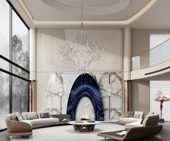 Modern A Living Room-ID:666565907