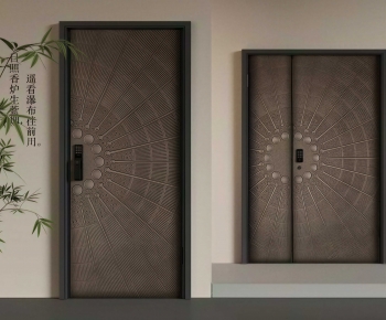 New Chinese Style Entrance Door-ID:222047094