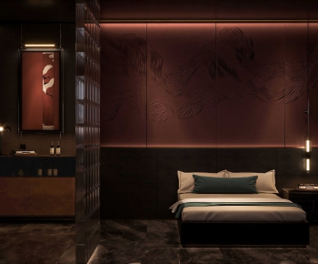 New Chinese Style Bedroom-ID:556473977