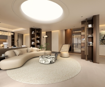 Modern A Living Room-ID:443332917