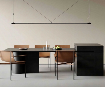 Modern Dining Table And Chairs-ID:728377109