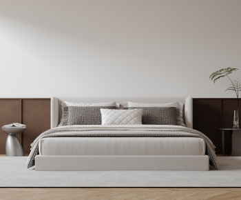 Modern Double Bed-ID:277192123