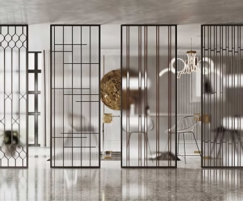 Modern Glass Screen Partition-ID:628474007