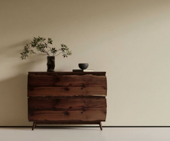 Wabi-sabi Style Bedside Cupboard-ID:502729895