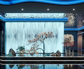 New Chinese Style Plant Landscaping-ID:600564003