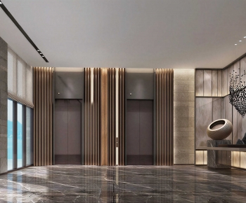 Modern Office Elevator Hall-ID:333564044