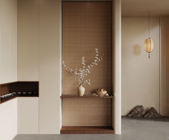 New Chinese Style Entrance Cabinet-ID:811224941