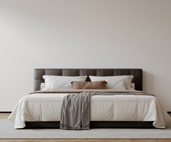 Modern Double Bed-ID:905448916