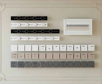 Modern Switch Socket Panel-ID:443286906