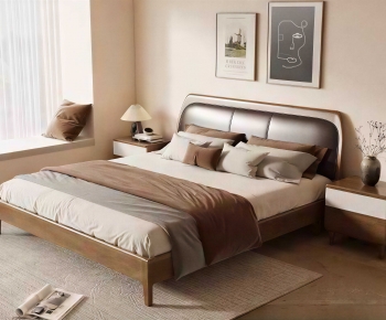 Modern Double Bed-ID:785083068