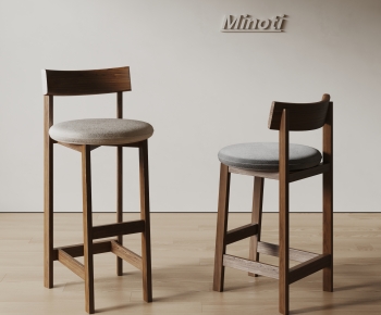 Wabi-sabi Style Bar Chair-ID:725657949