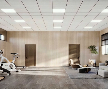 Modern Home Fitness Room-ID:395486123