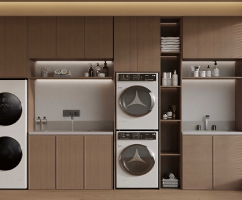 Modern Laundry Cabinet-ID:363954079