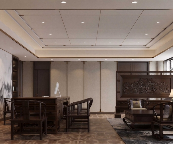 New Chinese Style Manager's Office-ID:738579998