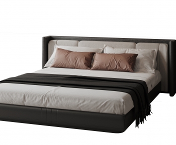 Modern Double Bed-ID:689183008
