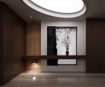 New Chinese Style Hallway-ID:901783948