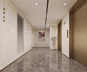 Modern Corridor Elevator Hall-ID:867135055