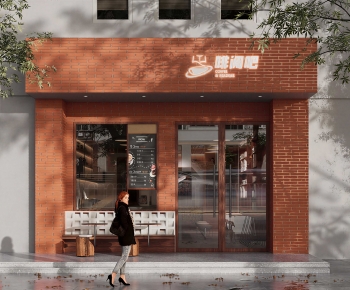 Modern Facade Element-ID:544841054