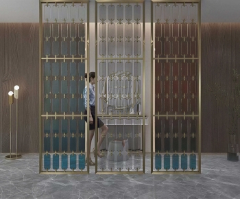 Modern Glass Screen Partition-ID:731056933
