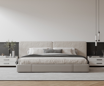 Modern Double Bed-ID:664196016