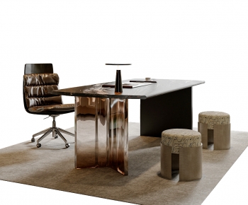 Modern Computer Desk And Chair-ID:800530967