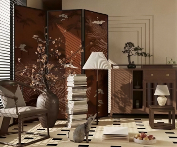 New Chinese Style Lounge Chair-ID:489728933