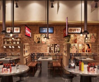 Industrial Style Barbecue Restaurant-ID:913533936