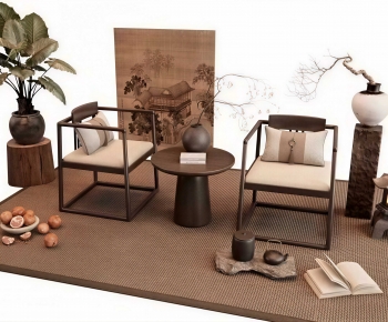 New Chinese Style Lounge Chair-ID:779089939