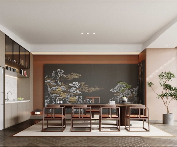 New Chinese Style Tea House-ID:619712118