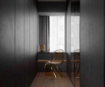 Modern Clothes Storage Area-ID:334940026